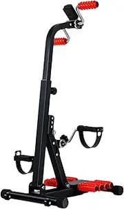 Pedal Exerciser,Bike Pedal Exerciser,Mini Exercise Bikes,with Handle Adjustable Fitness Equipment for Seniors for Arm or Leg Fitness and Rehabilitation Training