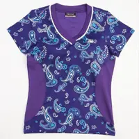 在飛比找momo購物網優惠-【KAPPA】時尚吸濕速乾女瑜珈韻律服(羅蘭紫 ALL DR