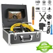 1000 TVL Drain Pipe Sewer Inspection Video Camera 9" Color Monitor Sewer Camera