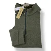 Tommy Bahama Palm Verde Green Flip City 1/2 Zip Reversible Pullover Men's XL NWT