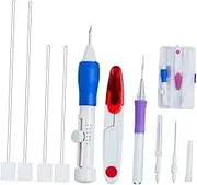 SHINEOFI DIY Embroidery Pen Punch Needle Kit Comfortable Hand Craft Tool for Stitching and Knitting Projects for Transforming Textiles and Creating Unique Artworks