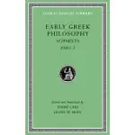 EARLY GREEK PHILOSOPHY: SOPHISTS