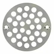 American Brass & Aluminum 7102SN Satin Nickel 4" Drain Grate Screw Down Carded