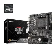 A520M-A PRO Gaming Motherboard (AMD Ryzen 5000, AM4, DDR4, PCIe 3.0, SATA 6Gb...