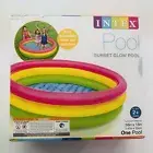 Intex Sunset Glow Soft Inflatable Pool 58 Inch X 13 Inch Ages 2+