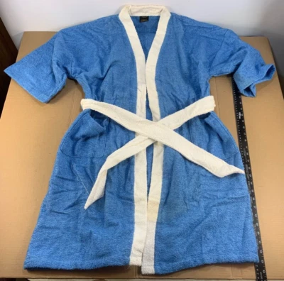 New NOS Vintage Mens Sears 50s 60s Terry Knit Towel Bath Robe Pajama Night Loung