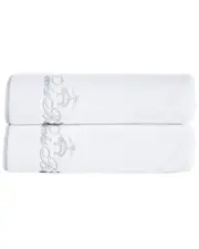 Brooks Brothers Contrast Frame 2Pc Bath Towels