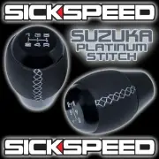 PLATINUM SUZUKA SHIFT KNOB FOR 5 SPEED SHORT THROW SHIFTER SELECTOR 10X1.5 K02
