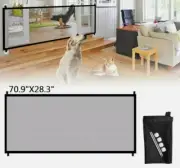 Baby Pets Dog Cat Safety Gate Mesh Fence Home Kitchen Net Portable Guard Indoor
