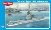 MikroMir 144-016 - German Type UB-1 Submarine Military - 1/144 Scale Model Kit
