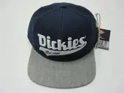 DICKIES - Script Square Peak Snap Navy/Grey (OSFM) - CAP - NEW