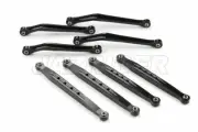 Jazrider Aluminum Upper & Lower Suspension Link Arms (Black) Set For Tamiya CC02