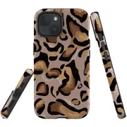 For iPhone 15 Plus Case, Shielding Cover, Leopard Pattern