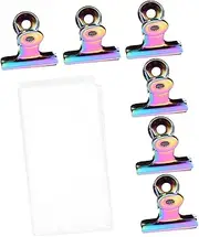 AUTSUPPL Diy Nail Extension Kit 6pcs Nail Tips Clips 10pcs Fiber Sheets Easy Application