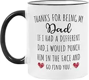 Fatbaby Funny Dad Coffee Mug Gifts, Humorous Birthday Christmas Father’s Day Gifts Dad Tea Cup 11oz