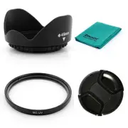 LENS HOOD,UV filter,cap for Sony NEX-F3 RX1 Alpha NEX-5R NEX-7 NEX-6 NEX-C3 NEX5