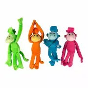 Bright Long Arm Stuffed Monkeys, Toys, 12 Pieces