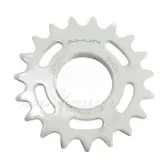Taiwan Made 19T Tooth 7075 Alloy Fixie Fixed Gear Track Cog, White