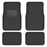 Interlock Backing Charcoal Carpet Car Floor Mats No-Slip Keeps Mats in Place