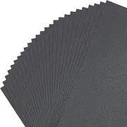 Gartful Shimmer Cardstock Paper - 8.5 x 11 inch, Thick Pearlescent Cover Stock- 90lb-250gsm, Metallic Cardstock Paper for DIY Art Use, Card Making, Invitation, Scrapbooking, 25 Sheets, Black