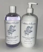 Crabtree & Evelyn Nantucket Body Lotion and Bath / Shower Gel 16.9 Oz