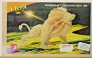 3D Lion Wooden Puzzle, No Glue Needed NEW