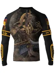 Raven Fightwear Men's Anubis BJJ Rash Guard MMA Black