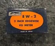 NOS Calrad 2 Inch Edgewise VU Meter EW-2 New In Box