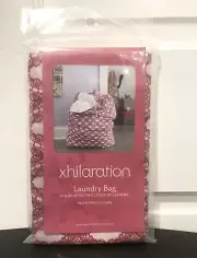 Xhilaration 1-Pink/White Large Washable Laundry Bag,with Drawstring 36”L X 24”W