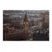 Aerial View Of Big Ben Print 100% Australian Made 50 x 40cm (Acrylic)