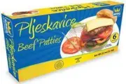 Beef Patties, Pljeskavice (Emsa) 1.5 lb Box