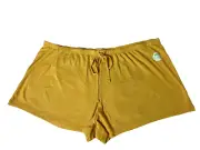 BNWT Ladies Size 22 Anko Pretty Golden Haze Soft Rib Cotton Boxer Sleep Shorts