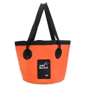 12L Collapsible Bucket Travel Camping Portable Water Storage Container Orange