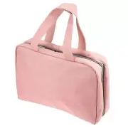 1pc Travel Toiletry Bag Makeup Bag Cosmetic Bag Polyester Waterproof Pink