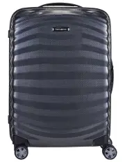 [Samsonite] Lite-Shock 55cm Sport Spinner Suitcase in Black