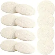 Minkissy 12pcs Makeup Remover Wipes Facial Sponge Exfoliator Scrubber Cleansing Pads