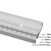 600/800/1000/1200mm Aluminum T-Track Woodworking T-slot Miter Track with Scale Miter Track Stop 500mm