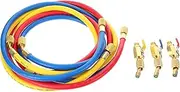 KITANDOVE Universal Recharge Hose Kit 3-in-1 R12 R22 R134A Tube for Vehicle Home AC Service
