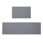 Non-Slip Kitchen Mat PU Door Home Waterproof Floor Rug Carpet Thick Soft 8MM Grey