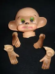 3 1/2" Monkey Head with Feet and Hands 2 C *