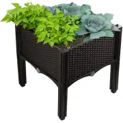 NEW! Set of 4 Modern Home Raised Planter Kit-Stackable Modular Flower/Garden Bed