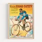 Baggy-Samyn Tour De France Bicycle 1923 Retro Vintage Poster Print