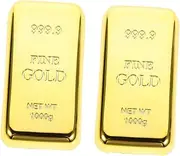 MAGICLULU 2pcs Gold Bottle Openers Magnetic Fridge Decor Home Beer Tools Handheld Kitchen Accessories Refrigerator Magnets