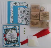 Stampin Up! Card Making Kit from set "When Lives Entwine" Make total 4 +SetStamp