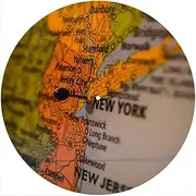 Slipmat Slip Mat Scratch Pad Felt for any 12" LP DJ Vinyl Turntable Record Player Custom Graphical - Map New York 1