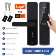 Wifi Digital Electronic Smart Door Lock Fingerprint Card Password Key APP Unlock