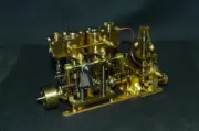 Two-cylinder steam with Flyball Governor and pump M29D