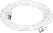 Amazon Basics RJ45 Cat 7 High-Speed Gigabit Ethernet Patch Internet Cable, 10Gbps, 600MHz - White, 3.1m