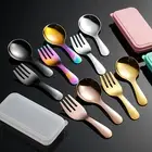Compact Cutlery for Outdoor Use Rust-resistant Flatware Set Portable Stainless