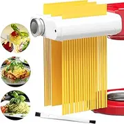 Pasta Maker Attachment for Kitchenaid/ Cuisinart Mixers, Noodle Maker 3 in 1 Set of Pasta Roller Fettuccine Cutter Spaghetti Cutter and Cleaning Brush, Electric Pasta Makers White